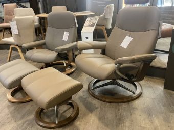 Stressless Consul Recliner and Footstool