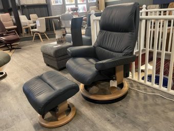 Stressless View Recliner and Footstool