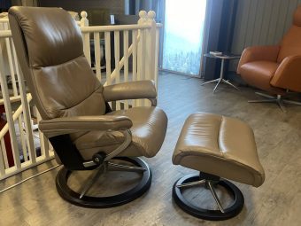 Stressless View Recliner and Footstool