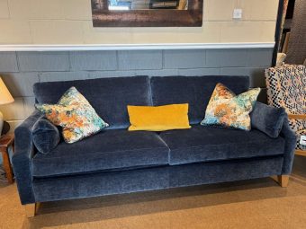 Belgravia Large Sofa in Marine Blue fabric